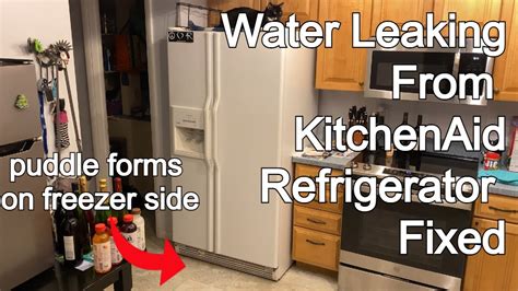 kitchen aid fridge leaking water|KitchenAid Refrigerator leaking water: Causes + Fixes